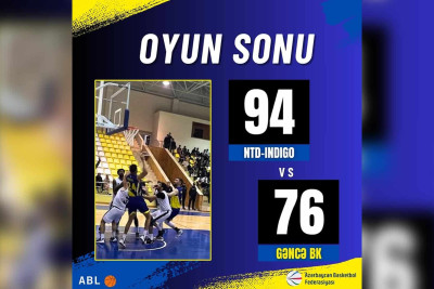 Xaçmaz: basketbol komandamız 94 xal qazanıb