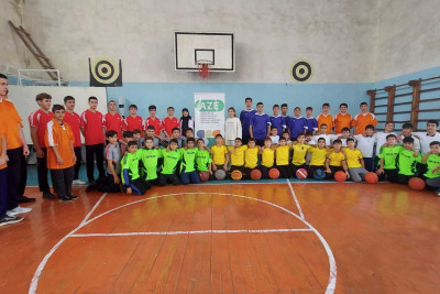 Qusar: "İdman hamı üçün" layihəsi çərçivəsində basketbol üzrə təlim-məşqlər keçirilib