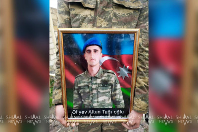 Quba: şəhid Altun Əliyevin 40 mərasimi keçirilir