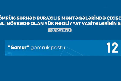 Qusar: gömrükdə 12 avtomobil növbəsini gözləyir