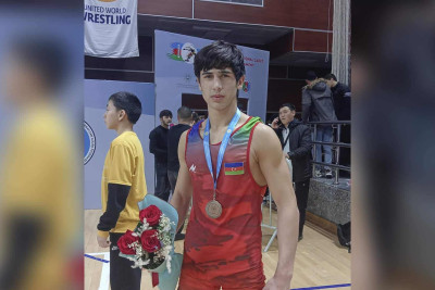 Xaçmaz: güləşçimiz beynəlxalq turnirin 3-cüsü olub