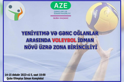 Şimal: voleybol üzrə zona birinciliyi keçiriləcək