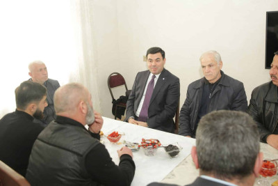 Xaçmaz RİH: Vətən müharibəsi qazisi ziyarət olunub