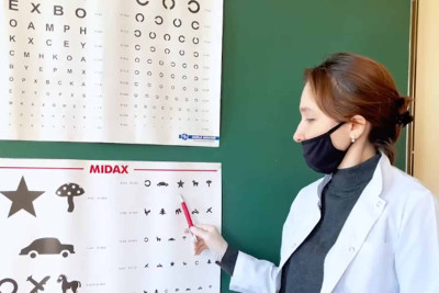 Qubada valideyn himayəsindən məhrum olan uşaqları tibbi müayinə ediblər