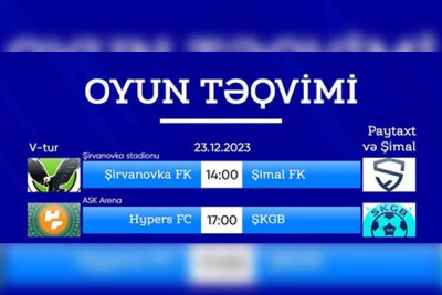 Futbol: Region Liqasında şimalın oyun cədvəli açıqlanıb
