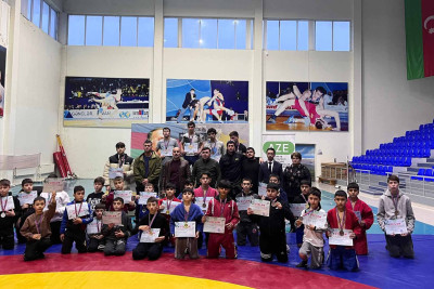 Qusarda uşaqlar arasında sambo üzrə yarış keçirilib