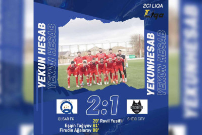 Qusar: futbol komandamız II Liqada qələbə qazanıb