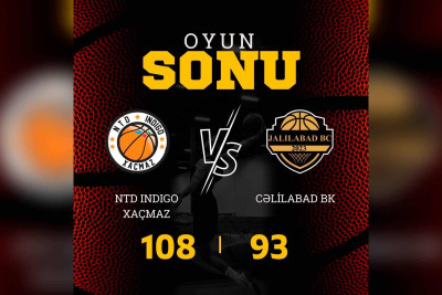 Xaçmaz basketbol komandası yenidən rəqibini məğlub edib