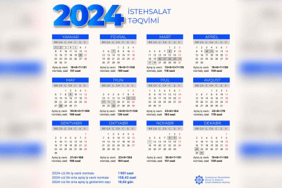 2024-cü ilin qeyri-iş günləri açıqlanıb