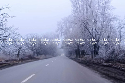 Quba-Xaçmaz yolu buz bağlayıb