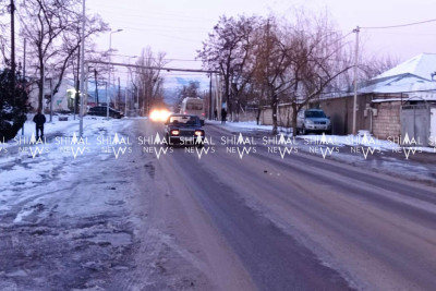 Quba-Xaçmaz yolunun bir hissəsi buzludur