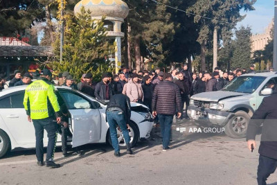 Xaçmazda halı pisləşən sürücü qəza törədib