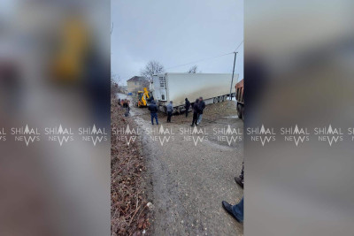 Qubada T.İ.R. qəzaya düşüb