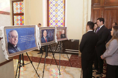 Xaçmaz rayon Heydər Əliyev Mərkəzində xalça sərgisi keçirilib