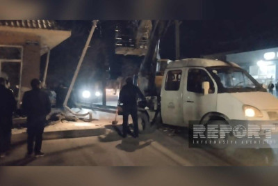 Xaçmaz: avtoqəza şəhərin böyük hissəsini işıqsız qoyub