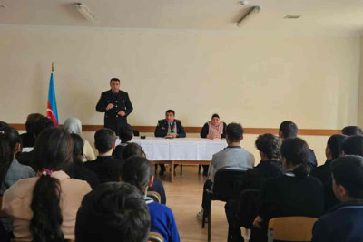 DİN: Qubanın Qaraçay kəndində şagirdlərlə görüş keçirilib