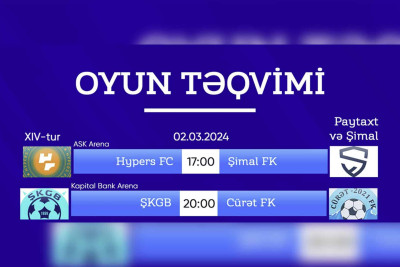 Futbol: Xaçmaz komandalarının oyun təqvimi açıqlanıb