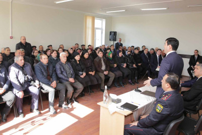 RİH: Xaçmazın Uzunoba kəndində sakinlərlə görüş keçirilib