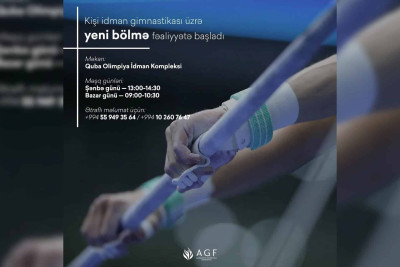 Qubada gimnastika üzrə yeni bölmə açılıb