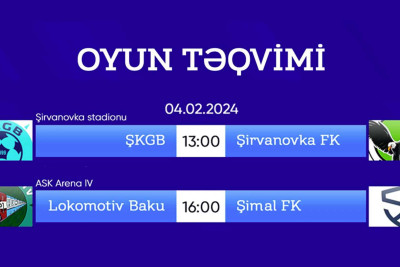 Futbol: Şimal komandalarının oyun təqvimi açıqlanıb
