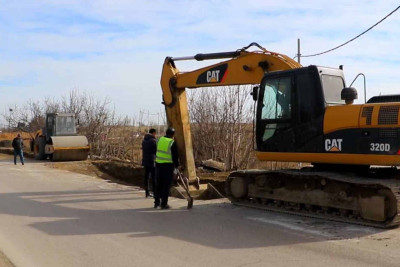 Qırmızı Qəsəbə - Quxuroba avtomobil yolu təmir edilir