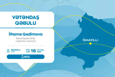 İsmayıllı: Kənd təsərrüfatı nazirinin müavini sakinlərlə görüşəcək