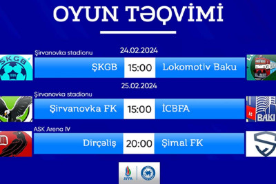 Futbol: Şimal komandalarının oyun təqvimi açıqlanıb