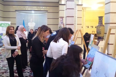 Xaçmazda 24 məktəbli rəsm müsabiqəsində iştirak edib