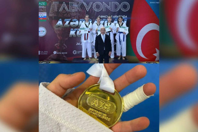 Quba:  taekvondoçularımız medalla geri dönüblər