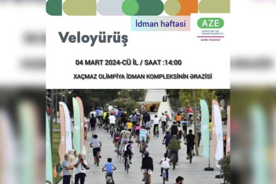 Xaçmazda veloyürüş keçiriləcək