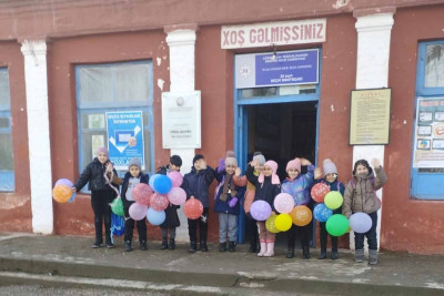 Xaçmaz: qəzalı məktəbin şagirdləri təhsillərini davam etdirirlər