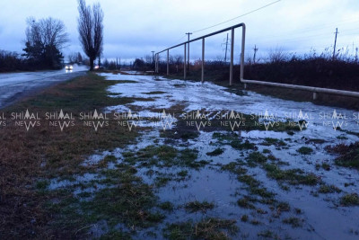 Xaçmazda geniş ərazini su basıb - VİDEO