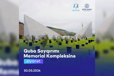 Gənclər Quba Soyqırımı Memorial Kompleksinə səfər edəcəklər