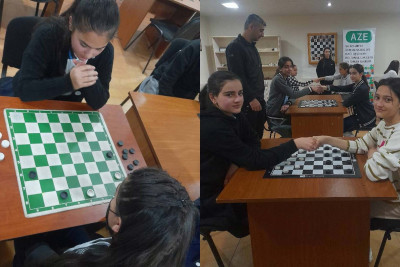 İsmayıllı: qızlar dama üzrə turnirə qatılıblar