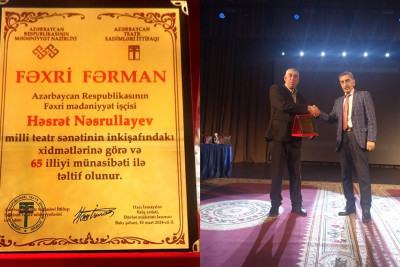 Qusar: Həsrət Nəsrullayev Fəxri Fərmanla təltif edilib