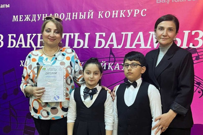 Xaçmaz: şagirdlərimiz beynəlxalq müsabiqənin 2-cisi olublar