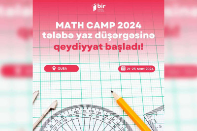 Qubada keçiriləcək “MathCamp 2024”ün qeydiyyatı başlayır