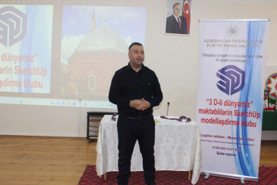 Məktəblilər Quba Cümə məscidinin maketini hazırlayıblar