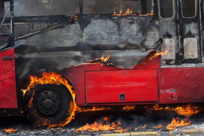 Xaçmaz: avtobusda alışma baş verib