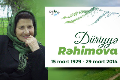 Bu gün həyatını səhnəsiz təsəvvür edə bilməyən qubalı Düriyyə Rəhimovanın doğum günüdür
