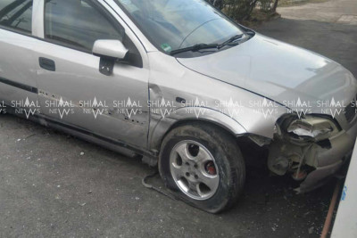 Quba: avtomobil qəzadan yayına bilməyib