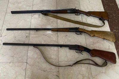 İsmayıllı polisi qanunsuz tüfəngləri müsadirə edib