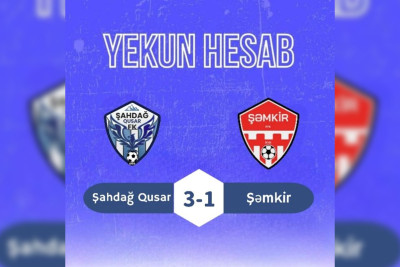 Futbol: “Şahdağ Qusar” meydanı qələbə ilə tərk edib