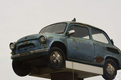 Xaçmazda “Zapı” avtomobillərin üzərində yüksəlir