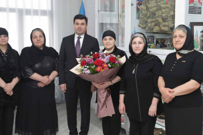 Xaçmazlı şəhidin anası təbrik edilib