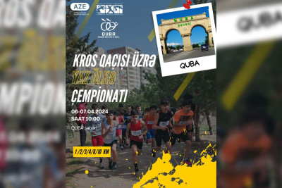 Qubada sabah kros qaçışı üzrə çempionat başlayır