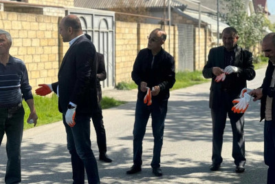 Xaçmaz: Bir sıra küçələrdə iməcilik keçirilib