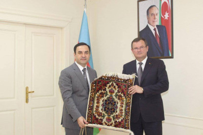 Belarus səfiri nümayəndə heyəti ilə birgə İsmayıllıda olub