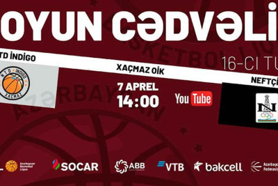 Xaçmaz basketbol klubu Bakı təmsilçisi ilə qarşılaşacaq