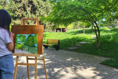 İsmayıllı: Heydər Əliyev adına parkda rəsm müsabiqəsi təşkil edilib